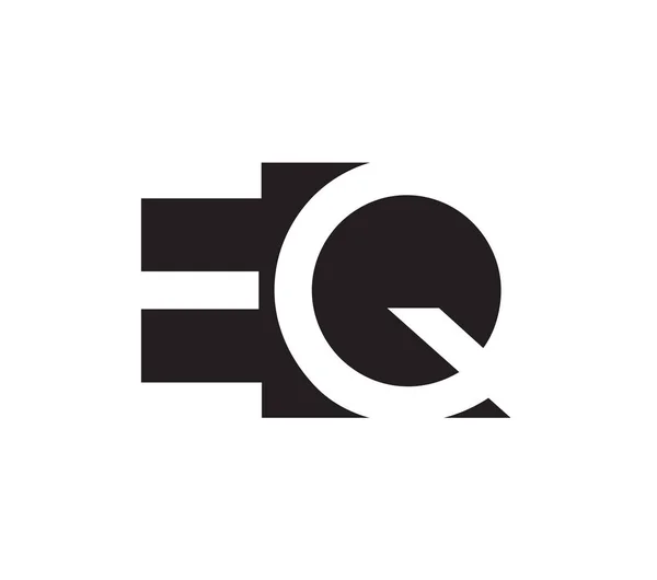Conception de concept de logo EQ — Image vectorielle