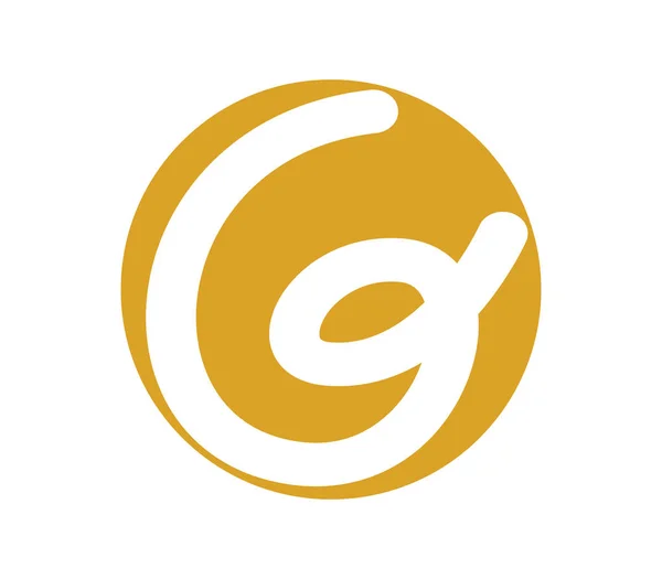 G Logo tasarım konsepti — Stok Vektör