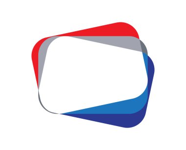 Renkli kart örtüşen soyut