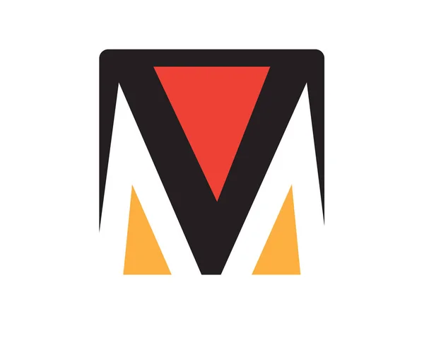 M pictogram Concept ontwerpen — Stockvector