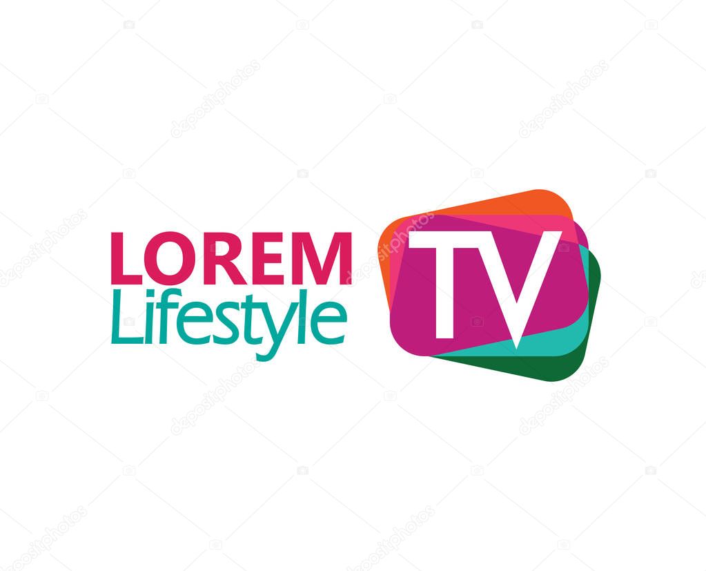 TV Logo Design Concept. EPS 8 supported.