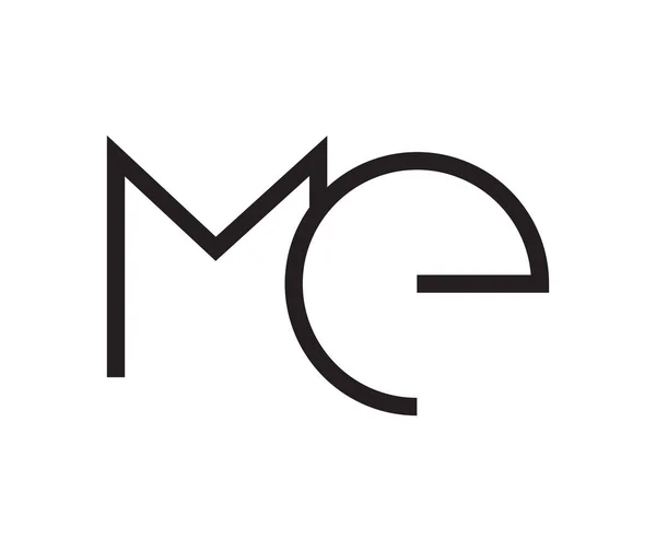 Résumé ME Logo Concept — Image vectorielle