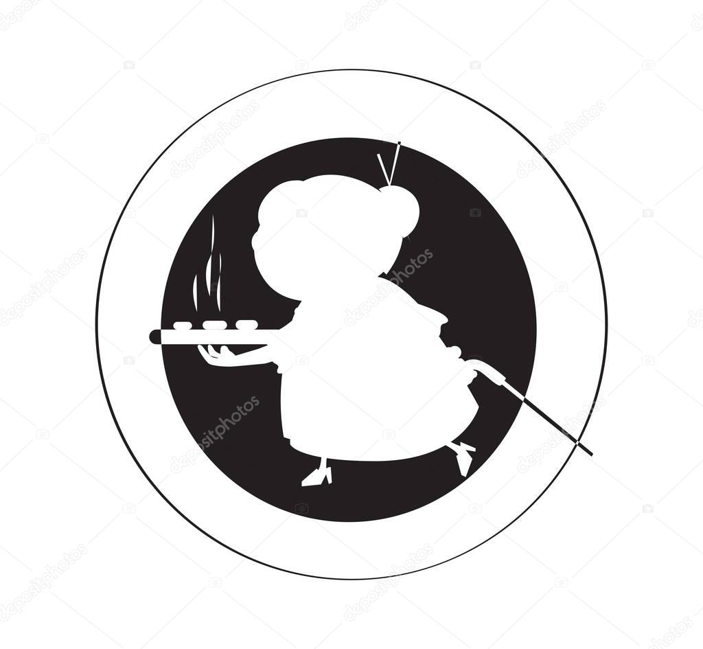 Grandma Cake Logo Design Concept. EPS 8 supported.