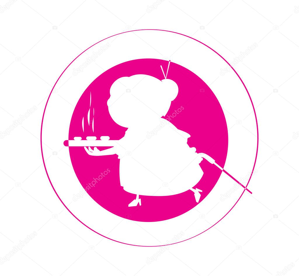 Grandma Cake Logo Design Concept. EPS 8 supported.