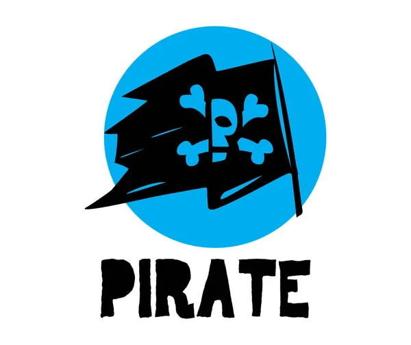 Koncept loga pirát — Stockový vektor