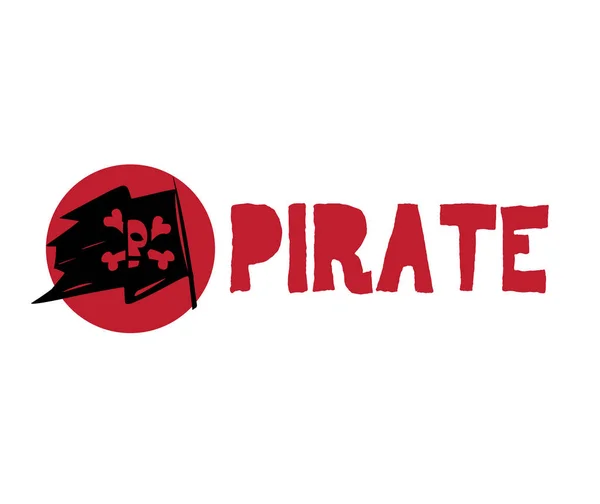 Koncepcja Logo pirata — Wektor stockowy