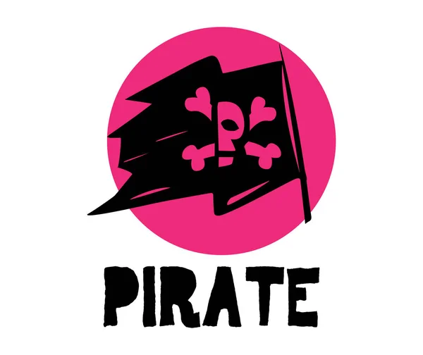 Pirate Logo Concept — Stock Vector