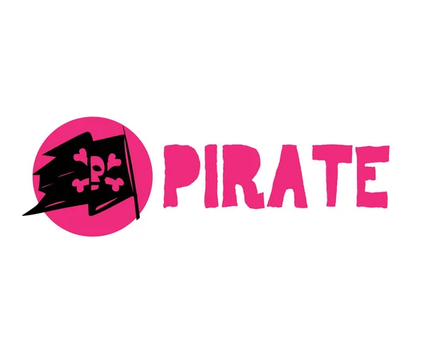 Pirate Logo Concept — Stock Vector