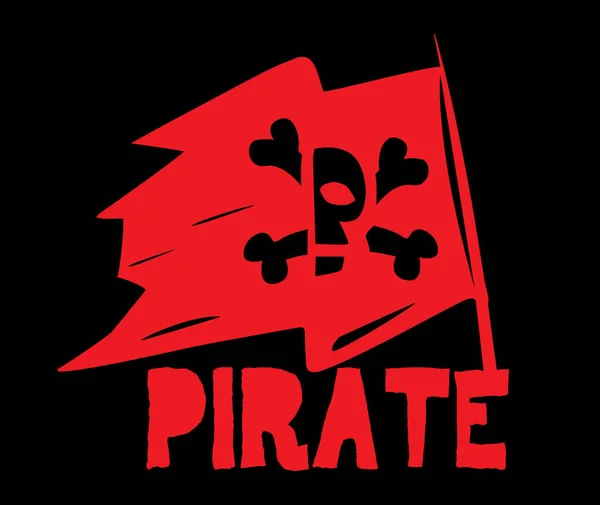 海盗标志概念 — 图库矢量图片