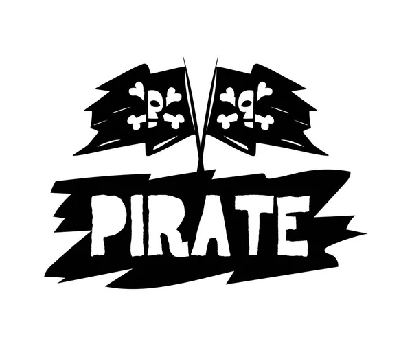 Pirate Logo Concept — Stock Vector