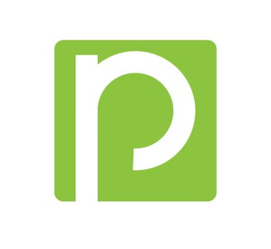 P harfi ile logo tasarımı