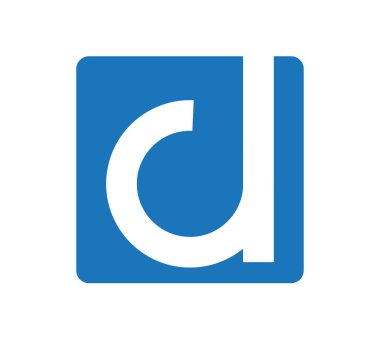 D harfi ile logo tasarımı