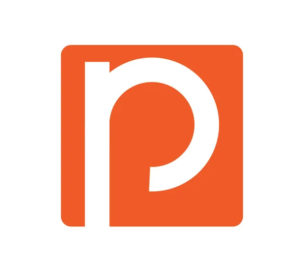 Logo avec lettre P — Image vectorielle