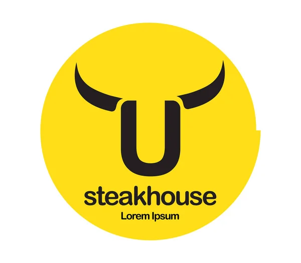 Logo Steakhouse Design — Image vectorielle