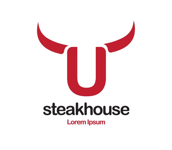 Steakhouse Logo Design — Stock Vector
