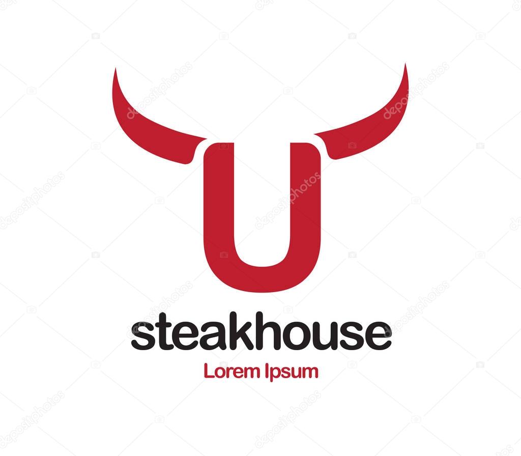 Steakhouse Logo Design Concept.