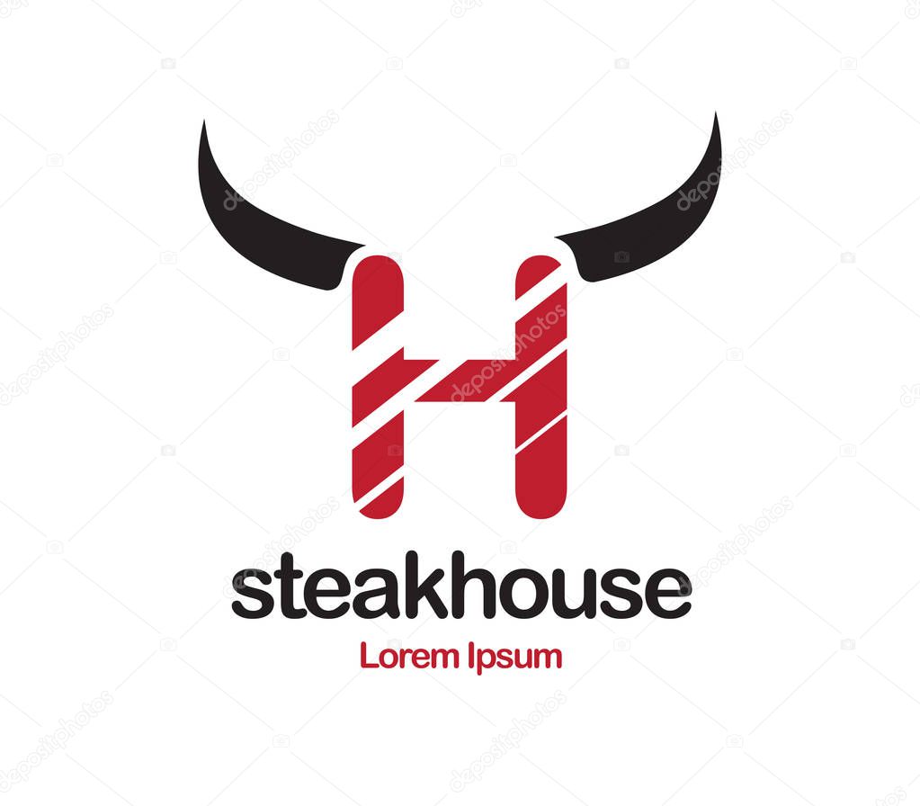 Steakhouse Logo Design Concept.