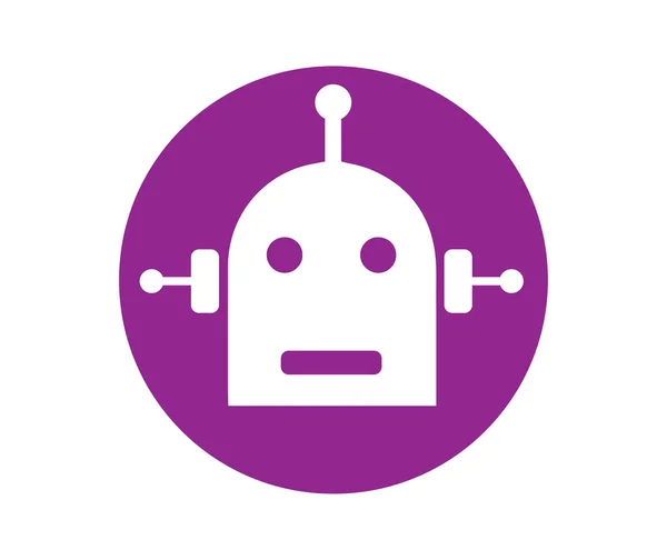 Cyber robot disegno della mascotte — Vettoriale Stock