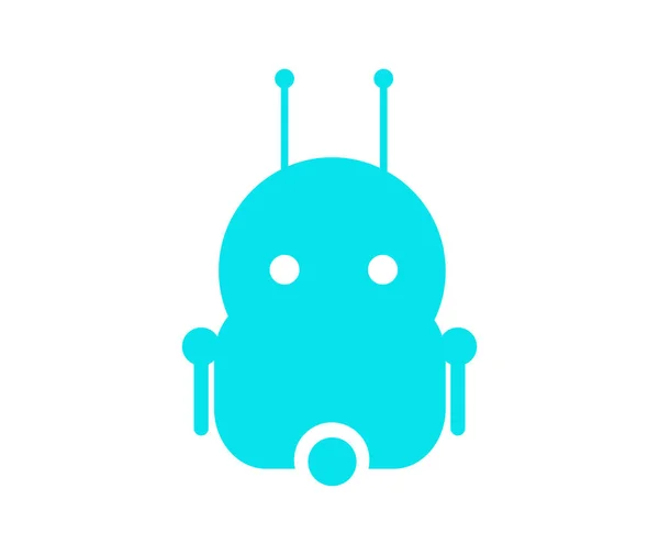Diseño de la mascota del robot cibernético — Vector de stock