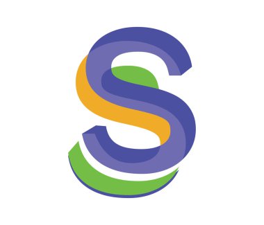 S harfi için simge tasarım