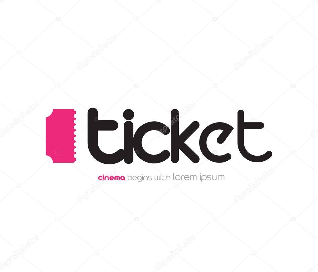 Ticket Design with Logo Concept. EPS 8 supported