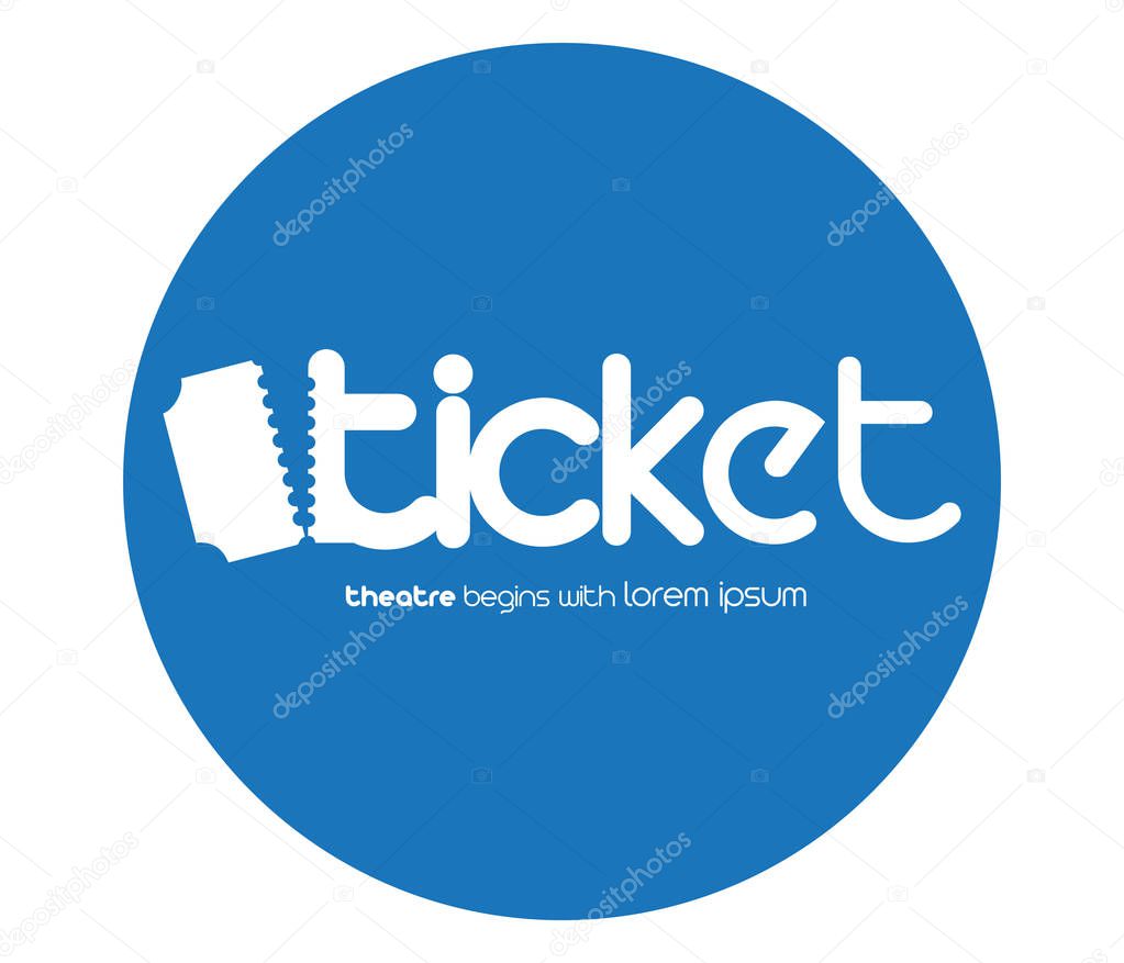 Ticket Design with Logo Concept. EPS 8 supported