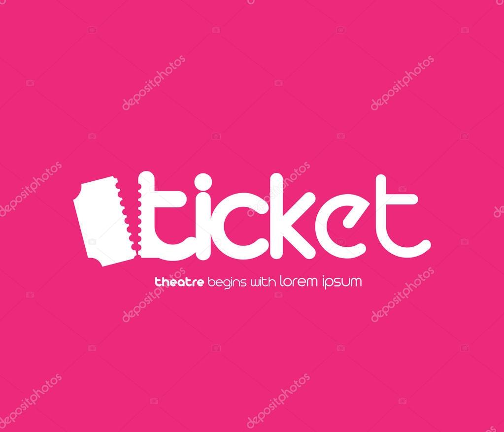 Ticket Design with Logo Concept. EPS 8 supported