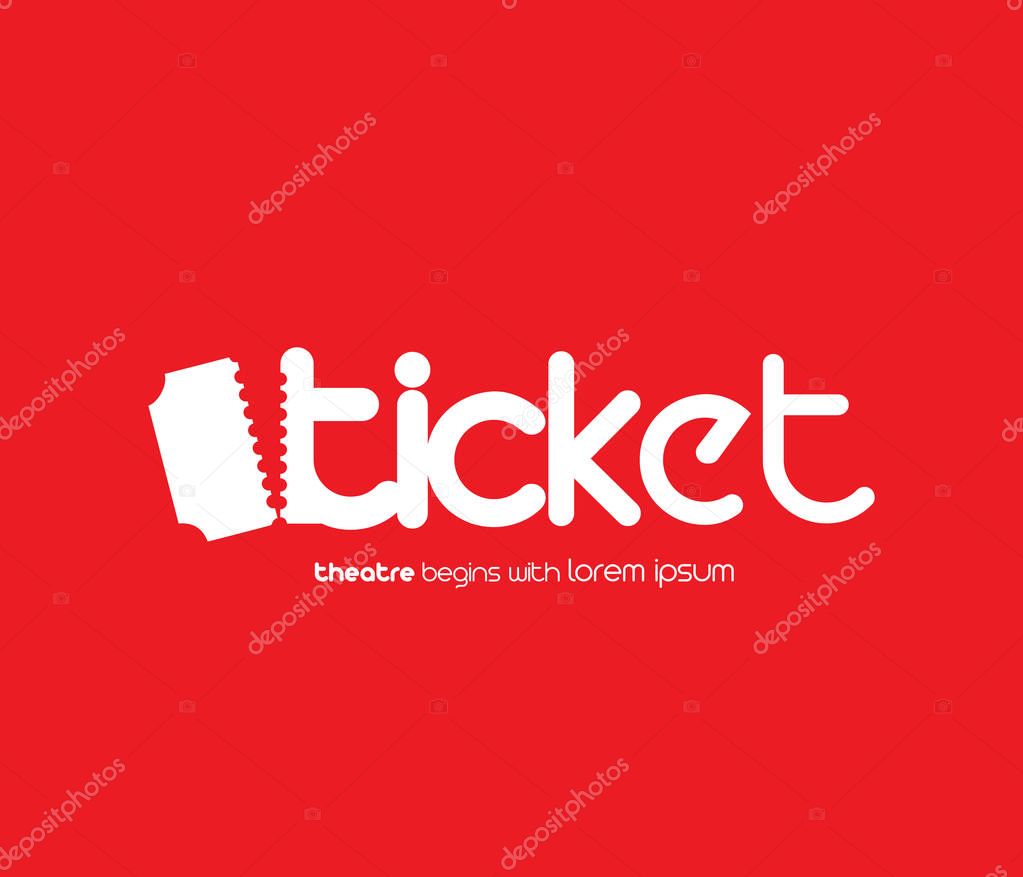 Ticket Design with Logo Concept. EPS 8 supported