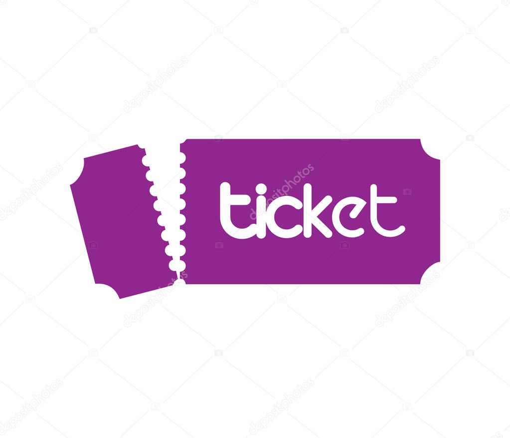 Ticket Design with Logo Concept. EPS 8 supported