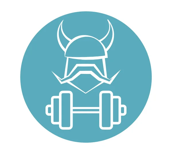Design de logotipo de Fitness de Viking —  Vetores de Stock