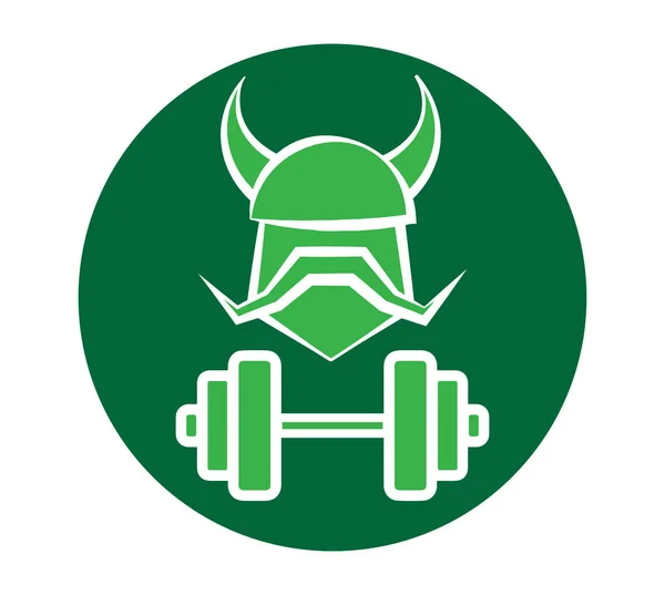 Design des Wikinger Fitness Logos — Stockvektor