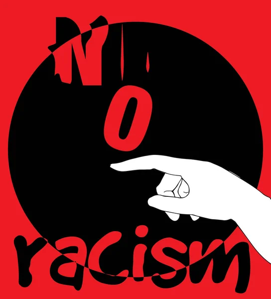 Aucun racisme Concept Design — Image vectorielle