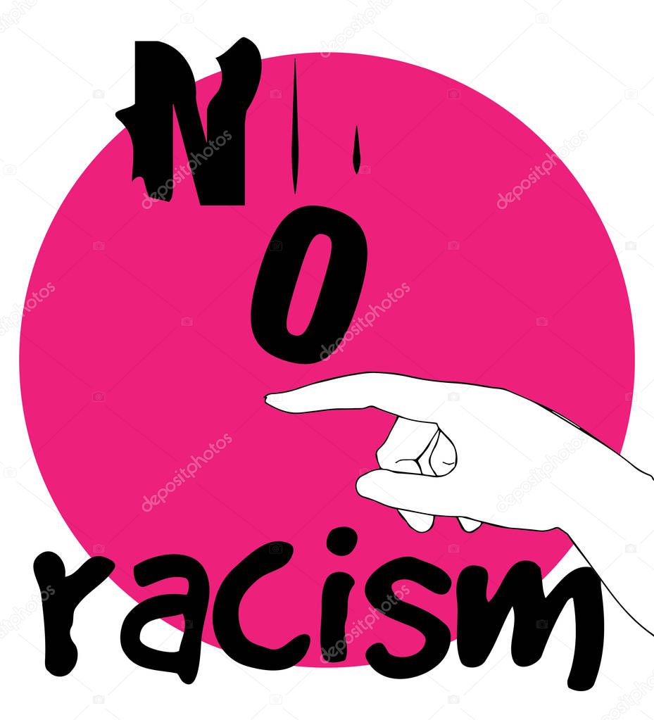 No Racism Concept Design