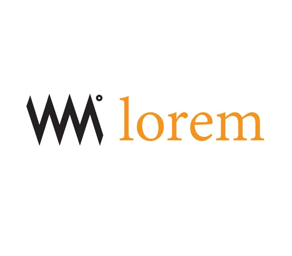 WM-logotypen designkoncept — Stock vektor