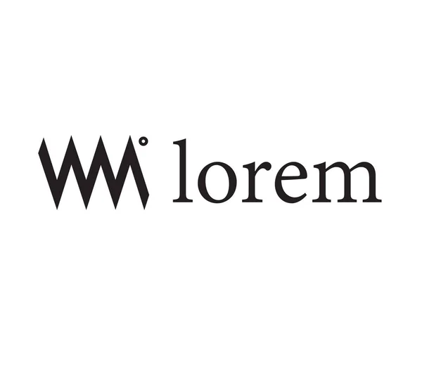 WM-logotypen designkoncept — Stock vektor