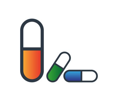 İlaç kapsül simgesi tasarım