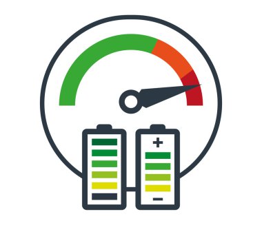 Hız göstergesi simgesi ve pil