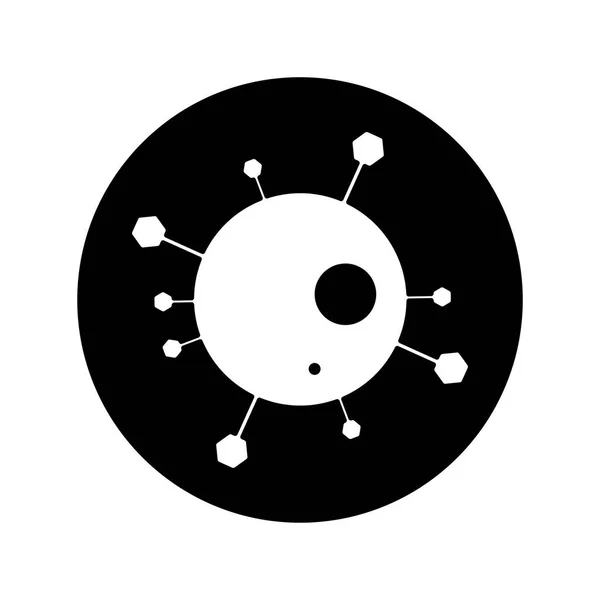 Llustrazione Del Virus Corona Supportato Eps Jpg — Vettoriale Stock