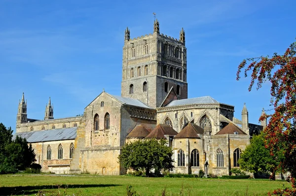 Tewkesbury Abbey also known as The Abbey Church of St Mary the Virgin, Tewkesbury. — Stock Photo, Image