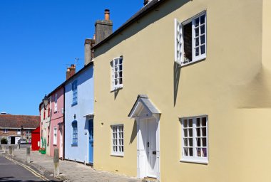 Renkli şehir evleri sırası, Wareham.