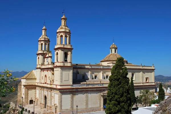 Yükseltilmiş görünümü (bucak Our Lady Incarnation in), Olvera, İspanya. — Stok fotoğraf