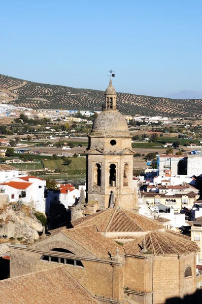 View of the town and church, Loca, Spain. — Φωτογραφία Αρχείου