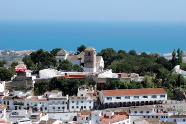 Beyaz Şehir ve deniz, Mijas görünümü.