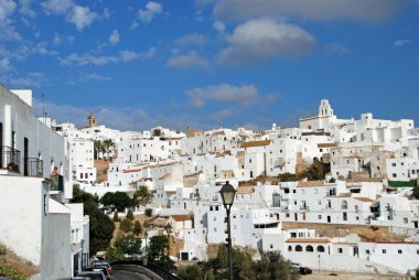 View of the white village, Vejer de la Frontera, Spain. clipart