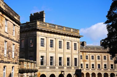 Buxton Crescent, Buxton, İngiltere'nin Önden Görünüm.
