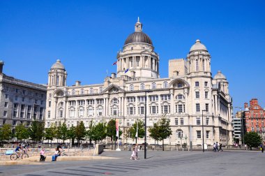 Eski Mersey dock ve liman kurulu Office at Pier Head, Liverpool, İngiltere'de olarak bilinen Liverpool bağlantı noktası oluşturma.
