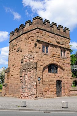Bir kez duvar, Coventry, İngiltere'de parçası oluşan Swanswell kapısı'nın görünümü.
