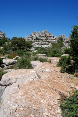 Karstik manzara, El Torcal Milli Parkı, İspanya.