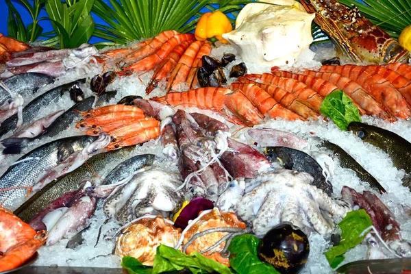 Taze balık ve deniz ürünleri Restoran, Rethymno, Crete dışında görüntülenen.