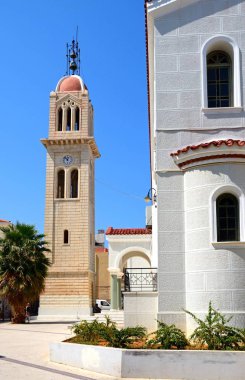 Katedral çan kulesi, Rethymno, Crete görünümünü